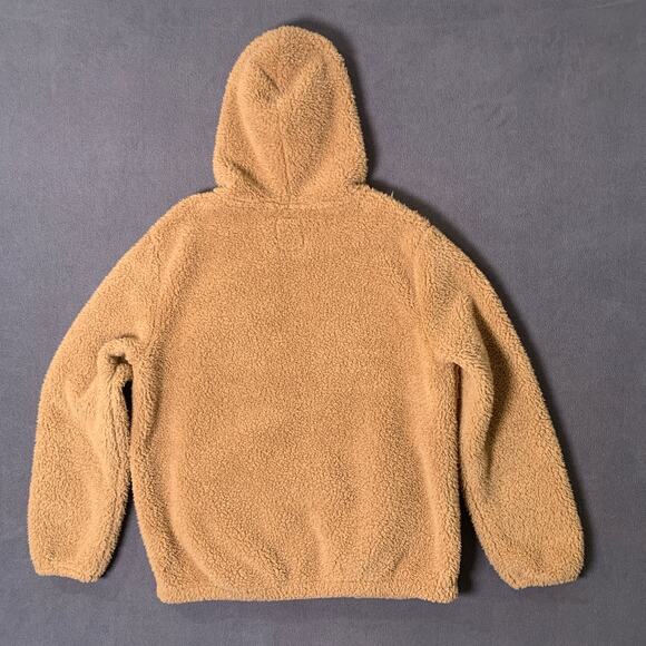 So Jacket Large Hood Cozy Softest Sherpa Faux Fur Cabincore Sherling Sweater - Picture 5 of 8